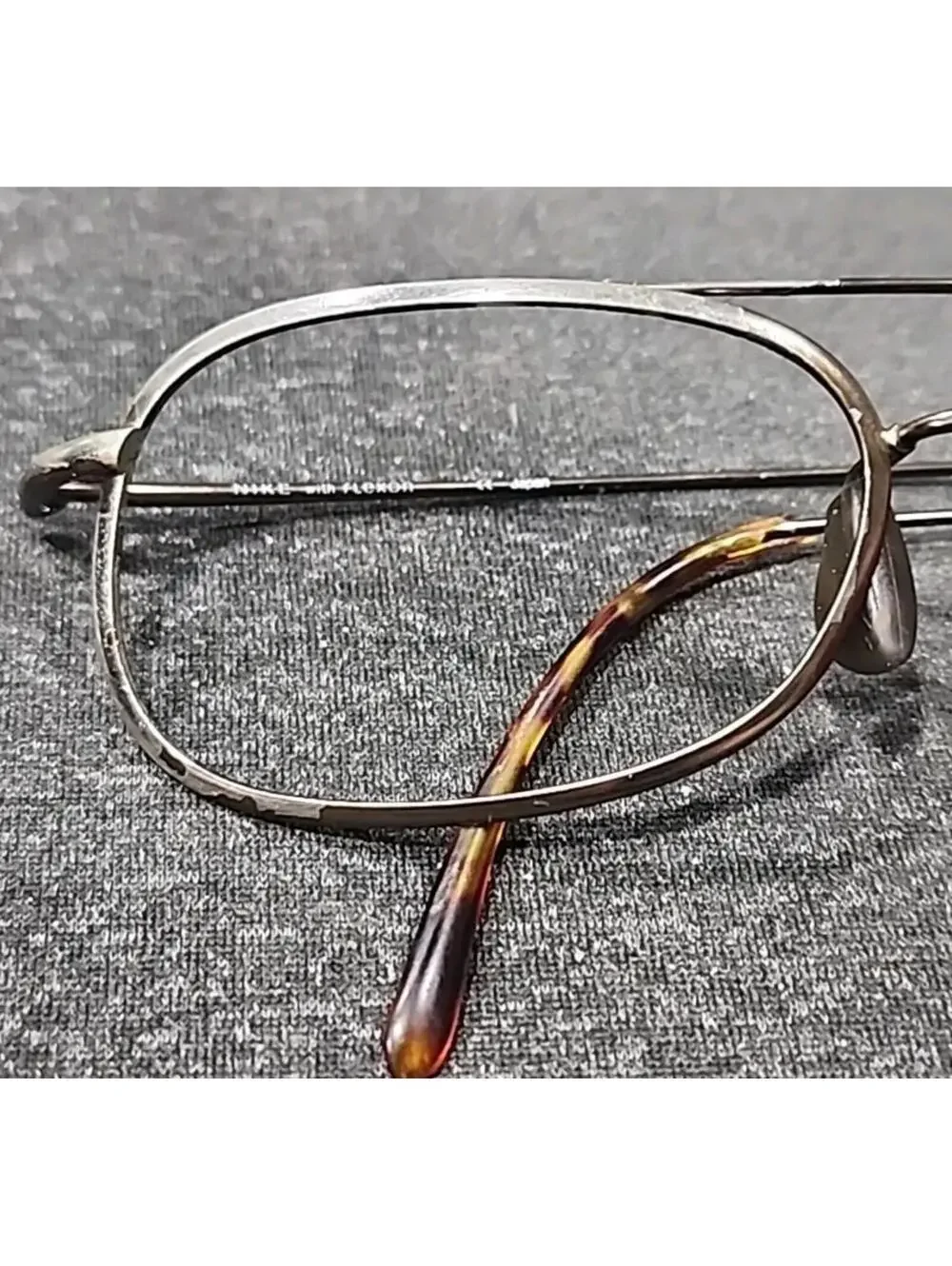 NIKE Reveal III Brown Rectangle Sunglasses Frame 56-18 145 Read